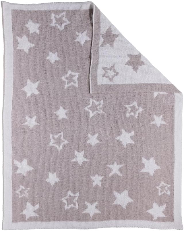 Living Textiles Chenille Knitted Blanket - Grey Galaxy