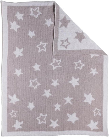 Living Textiles Chenille Knitted Blanket - Grey Galaxy