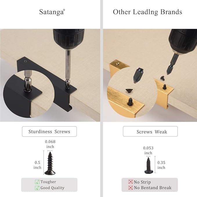 Satanga Edge Black Finger Pull for cabinets Kitchen Concealed Drawer pulls