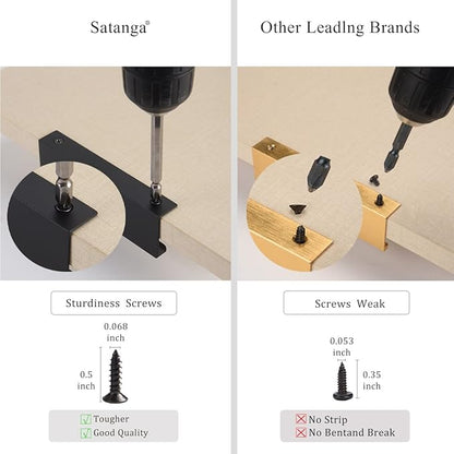 Satanga Edge Black Finger Pull for cabinets Kitchen Concealed Drawer pulls