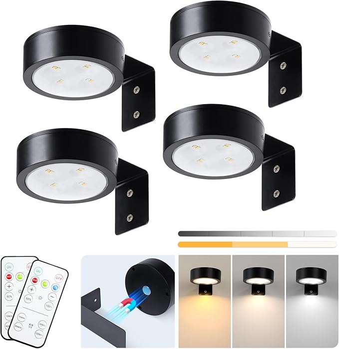 4-Pack Picture Light Battery Operated