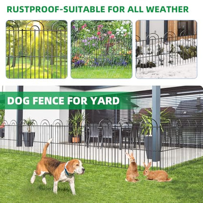 15 Panels No Dig Decorative Garden Fence