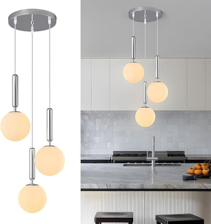 Modern Chrome Pendant Light Hanging Fixture Light
