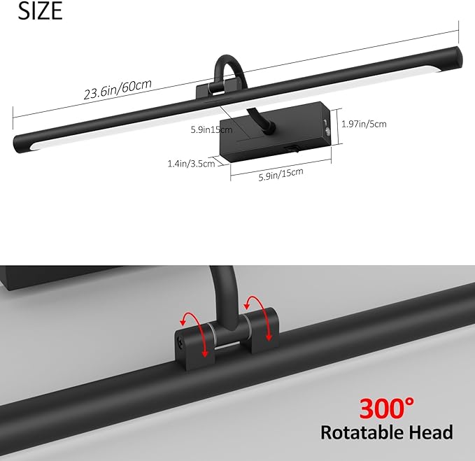 Aipsun 23.6" Black Picture Lights