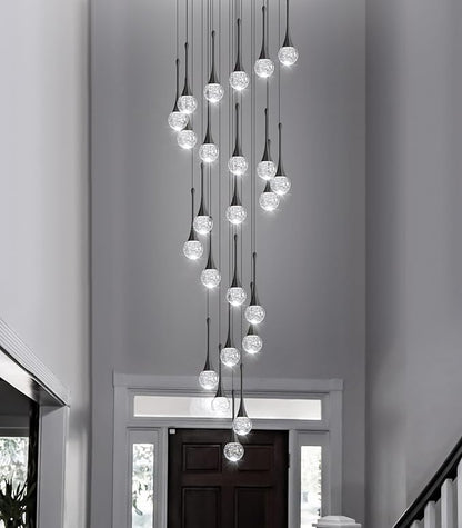 24 Light Modern Glam Crystal Chandelier