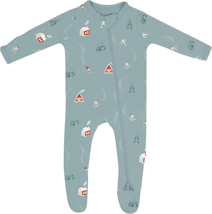 KYTE BABY Unisex Zipper Closure Footies, Rayon Made From Bamboo, 0-24 Months