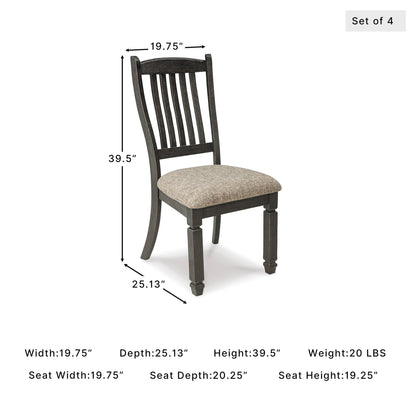 Ralene Transitional Faux Leather Dining Chair with Cushioned Seat (4 Count)