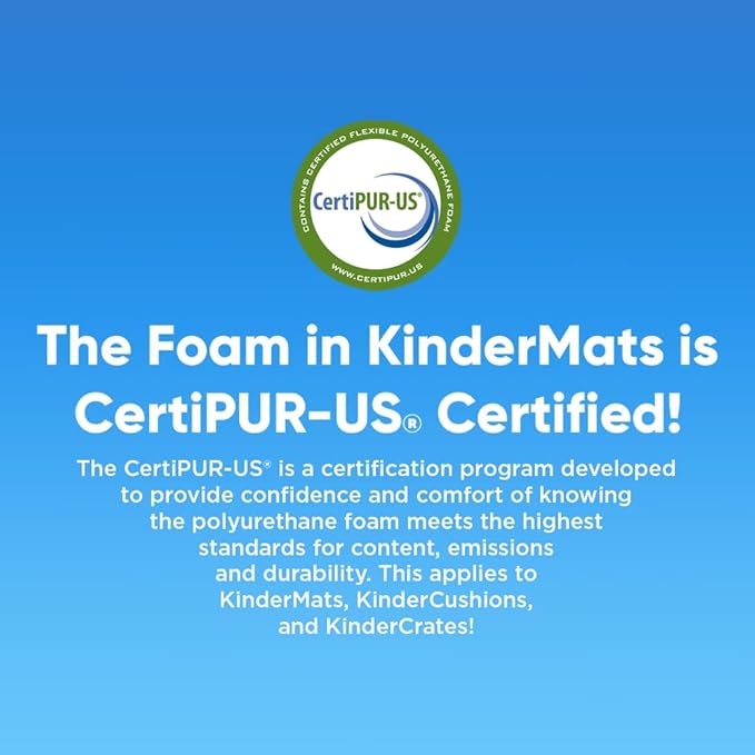KinderMat 1.5" Thick + PBS Kids KinderBundle - Washable Cover, Special Edition - Safari Party - Regular, Sheet is 47" x 22", Value Bundle Great for Daycare & Family Households,