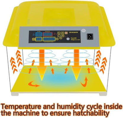 ALLGOOD 48 Eggs Incubator Automatic Digital Hatcher Machine with Auto Egg Turning for Hatching Chicken Goose Duck Birds Quail