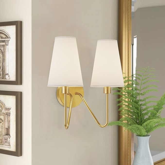 Electro bp;Double Head Classic 2 Lights Wall Sconces Lighting Fixture Polished