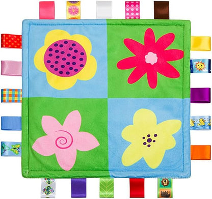 Baby Comforting taggies Blanket 10.43 * 10.43 inch Soft Square Plush Baby Appease Towel Security Blanket for 0-3 Years Old Babies