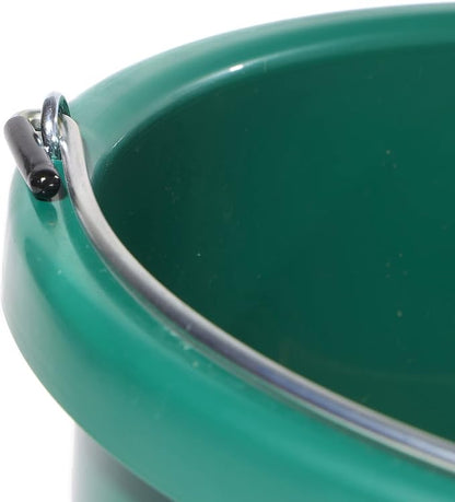 Farm Innovators HB-60 9 Quart 2 Gallon Plastic Heated Bucket w/Metal Handle, Built in Thermostat, & Anti Chew Cord Protector, 60 Watt, Green (4 Pack)