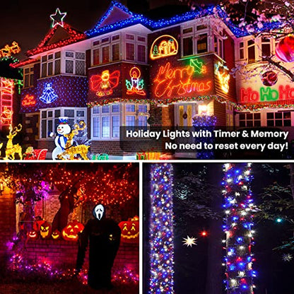 Color Changing Halloween Christmas String Lights 200 LED w