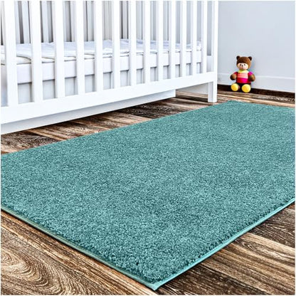 Soft & Colorful 3' Round Kids Classroom Area Rug (3 Sq Ft)