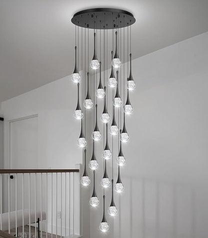 24 Light Modern Glam Crystal Chandelier