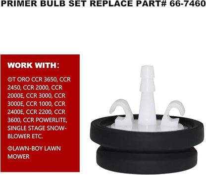 5 Pcs 667460 Primer Bulb Replacement Set Fit for to-ro Lawn-Boy Snowblower, Primer Bulb Replacement for to-ro Lawn Boy 66-7460 44-2750 S tens 120-440 24-1027 Snowblower