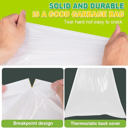 SWIHELP Tall Kitchen Trash Bags 13 Gallon Garbage Bags 50 Liters Plastic Trash Can Liners Waste Basket Bin Liners for Home Office Outdoor 160 Counts