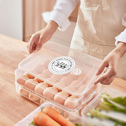320 Pcs Egg Carton Labels, 2 Inch Round Family Farm Fresh Egg Sticker PET Adhesive Egg Packaging Sticker for Box Container Carton Farm Supplies
