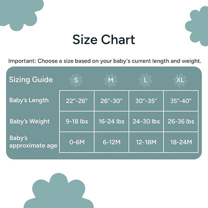 1.5 TOG Sleep Sack - Premium Organic Cotton, Soft, Breathable, Wearable Blanket for Newborns, Infants & Toddlers (0-6 Months), Unisex Baby Sleeping Bag, Gifts for Babies