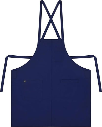 Chef Bib Aprons for Women and Men (Standard Dry Guard AA2095 & AA2095X) - Neck Strap Apron with Pockets 33"