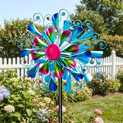 Solar Wind Spinner Outdoor Metal