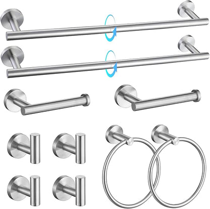 TQKAG Brushed Nickel Bathroom Hardware Accessories Set