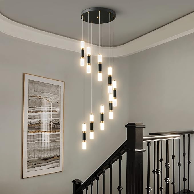 9-Light Chandelier LED 54W Dimmable Chandeliers