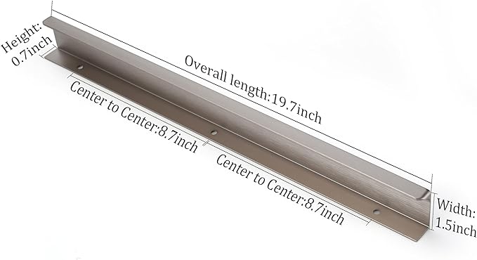 Satanga Edge Finger Tab Pull for cabinets Kitchen Concealed Drawer pulls