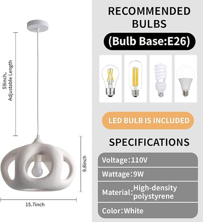 JAYMP Hollow-Out Shape Pendant Light Fixture