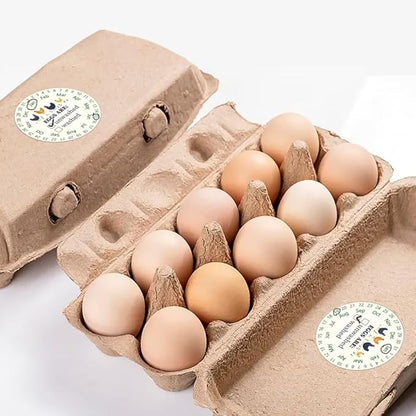 320 Pcs Funny Egg Carton Labels, 2 Inch Round from You Local Egg Dealer Farm Fresh Egg Sticker PET Adhesive Egg Packaging Sticker for Box Container Carton Farm Supplies