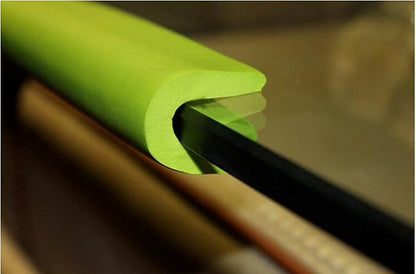 M2cbridge U Shape Extra Thick Furniture Table Edge Protectors Foam Baby Safety Bumper Guard 6.5 Ft (Green)