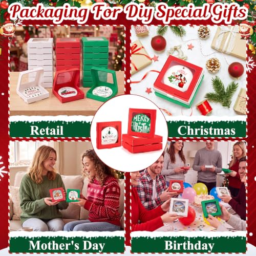 36 Pcs Christmas Sublimation Ornament Blanks Box (36 Count)