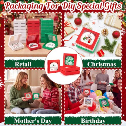 36 Pcs Christmas Sublimation Ornament Blanks Box (36 Count)