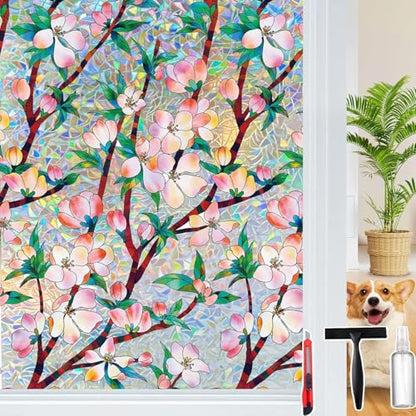 Rainbow Window Privacy Film Decorative (4107.3 sq inch sq inch)