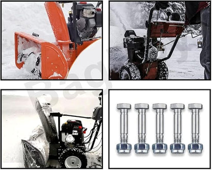 Braveboy 12 Pack Snowblower Shear Bolts 51001500-2-1/8" x 5/16" 51001500 Shear Pins & Nuts Compatible with Arie-ns 01019500 510015 AM122156 AM1369890 Snow Blower, Fits ST420 ST520 ST732 ST1032 & More