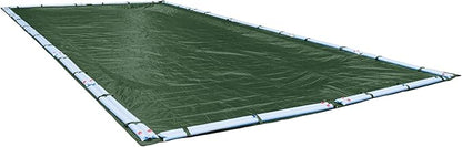 Robelle 25 x 50 ft Professional Green Winter Pool Cover for Inground Pools, 5 ft Overlap (30 x 55 ft Cover Size), Solid 12 x 12 Scrim, 3.7 oz/yd2, 15-Year Warranty, Style: 372550RA