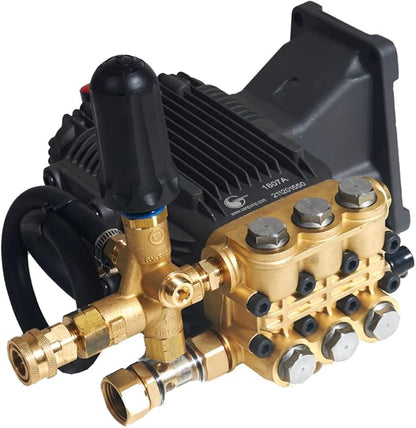 Canpump CE 3648 G Pressure Washer Pump – 3600 PSI, 4.8 GPM, 1″ Shaft, Horizontal, Triplex, Premium External Unloader w/Extended Bypass – Commercial Power Washing – for 13 HP Gas Engines