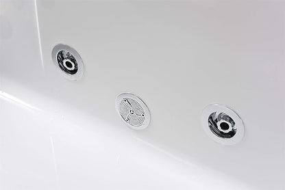 Whirlpool bathtub hydrotherapy 2 persons 10 water jets Hot tub 59" - Marbella