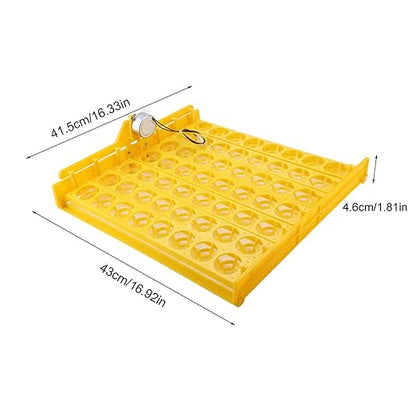 56 Egg Mini Egg Incubator with Automatic Turning Tray and Motor, Ideal for Poultry Hatching