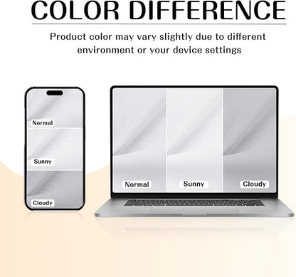 ChrisDowa Grommet Room Darkening Curtains for Bedroom and Living Room - 2 Panels Set Thermal Insulated Blackout Curtains (Greyish White, 38W x 54L)
