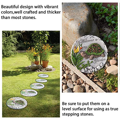 Outdoor Garden Decor Stepping Stones 9.5 * 9.5 * 0.5 Inch