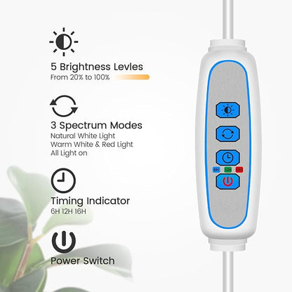 Garpsen Grow Light, Full Spectrum LED Plant Lights