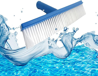 FibroPool Above Ground Swimming Pool Maintenance Kit - Telescoping Pole, Leaf Rake, Vacuum, Brush, Floating Chlorinator, Leaf Net and Test Strips