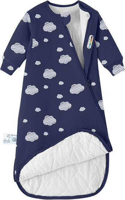 kaiya baby Unisex Sleeping Bag for Babies and Toddlers 2.5 Tog Sleep Sack, Long Sleeve Sleep Sack, Wearable Blanket Baby