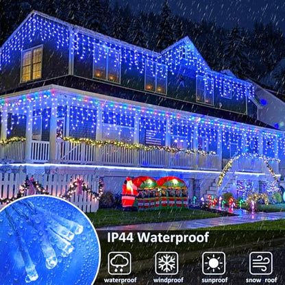 33FT 400 LED Icicle Lights for Outside
