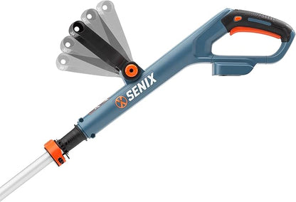 SENIX X2 20V 10'' Weed Wacker - 2 (2.5 Ah) Batteries, 2A Charger and Spool Included- X2GT-BDL