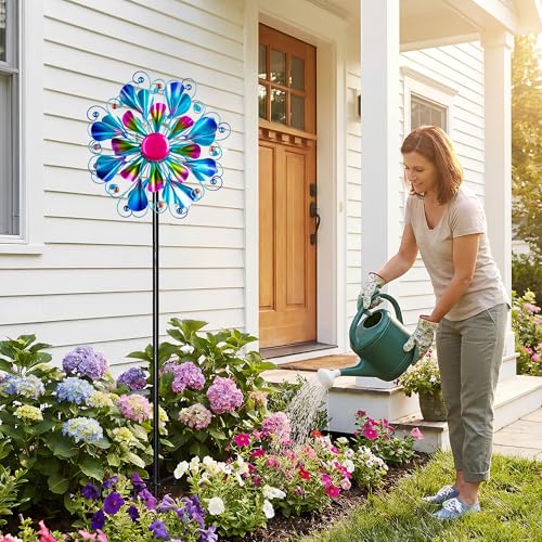 Solar Wind Spinner Outdoor Metal
