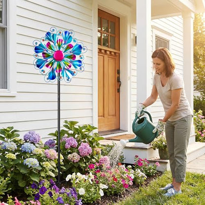 Solar Wind Spinner Outdoor Metal