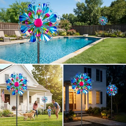 Solar Wind Spinner Outdoor Metal