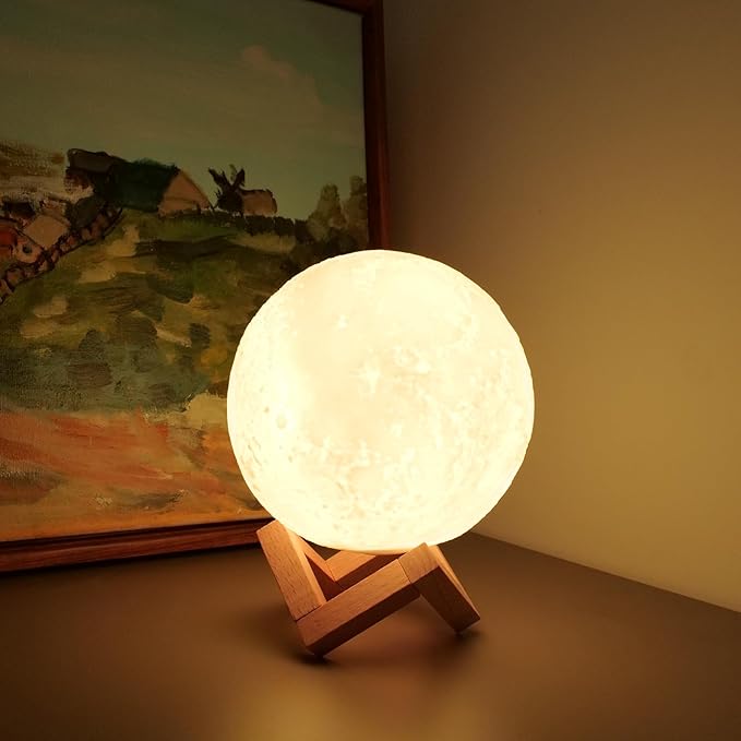 LOGROTATE Moon Lamp, 16 Colors LED Night Light